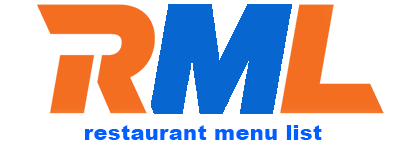 Restaurant Menu List With Price