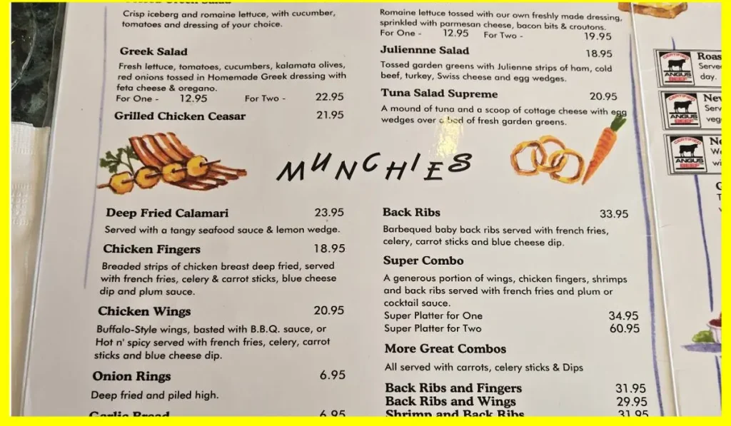 Peter’s on Eglinton Menu and Prices Overview