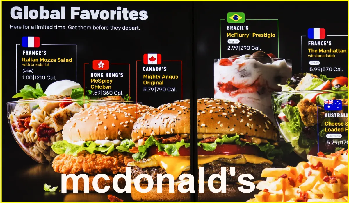Mcdonald's Global Menu Restaurant Menu 2025