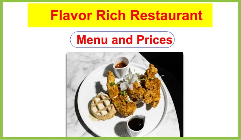 Flavor Rich Restaurant Menu and Prices