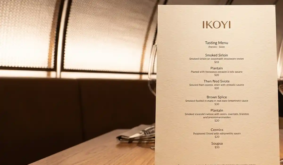 The Ikoyi Restaurant Menu With Prices