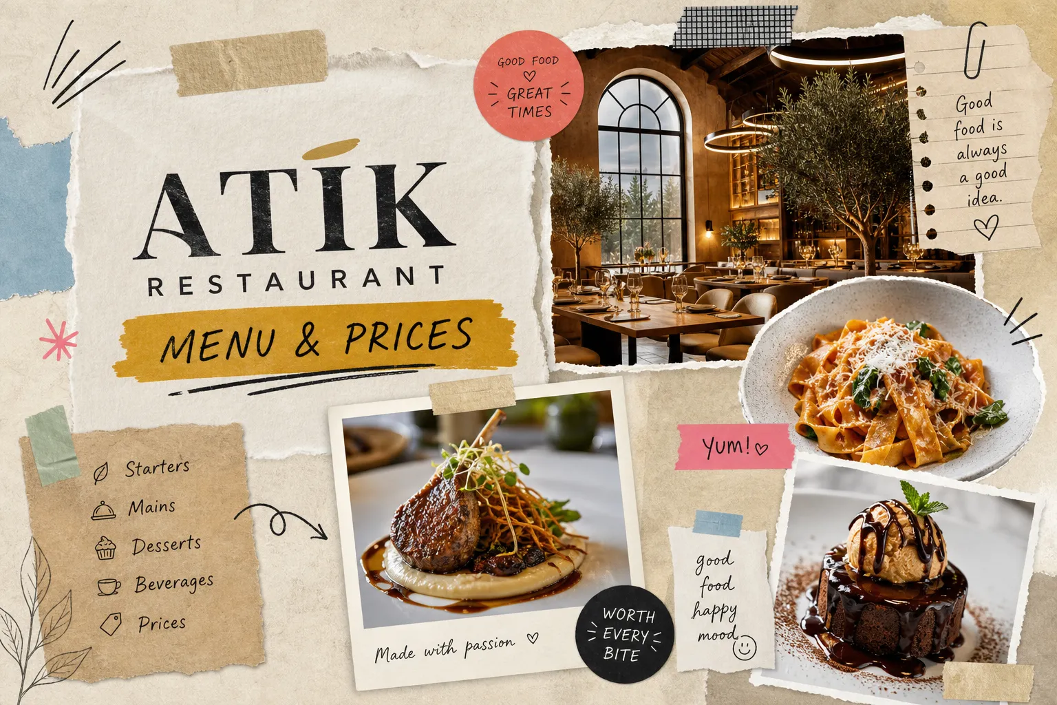 Atik Restaurant Menu: Full Guide to Dishes & Prices