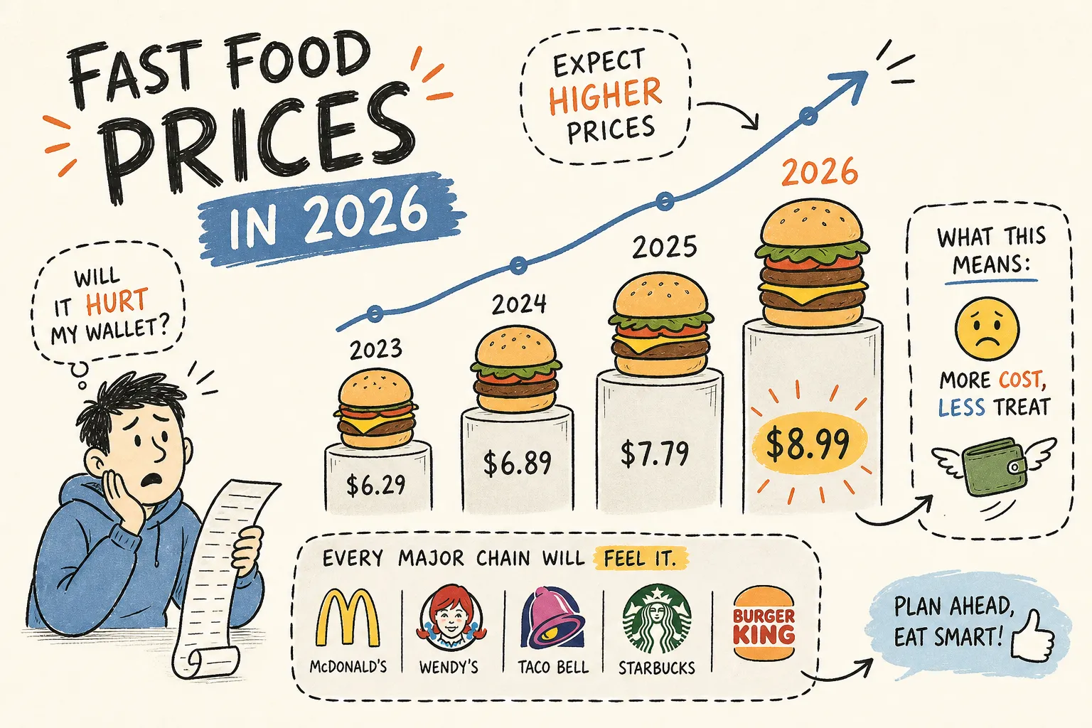 Fast Food Prices in 2026: What to Expect at Every Major Chain