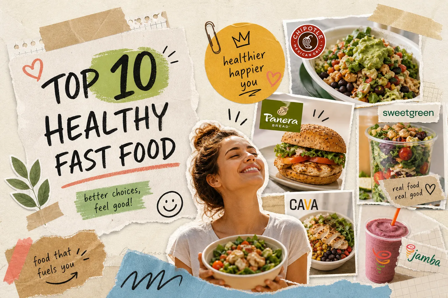Top 10 Healthiest Fast Food Restaurants in the USA
