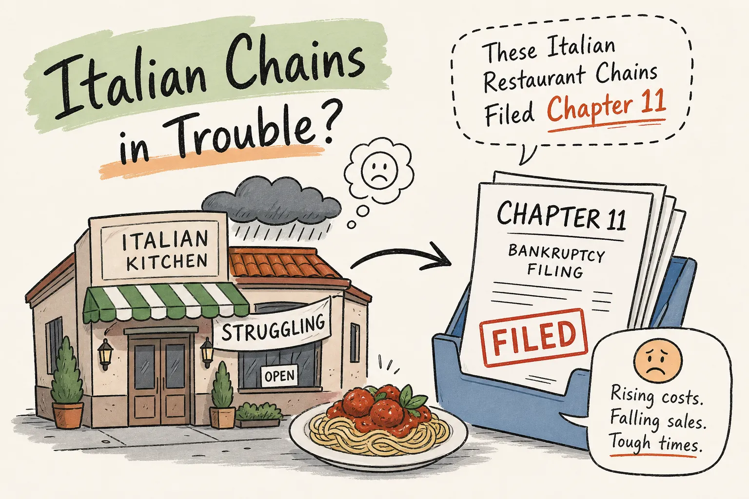 Which Italian Restaurant Chains Filed Chapter 11?